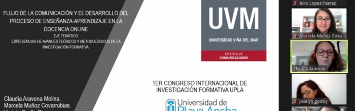 Académicas de Escuela de Comunicaciones exponen en 1er Congreso Internacional de Investigación Formativa UPLA