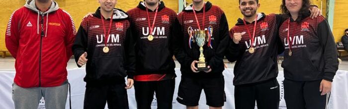 UVM se corona campeona en Tenis de Mesa Varones de Fenaude Zona Costa